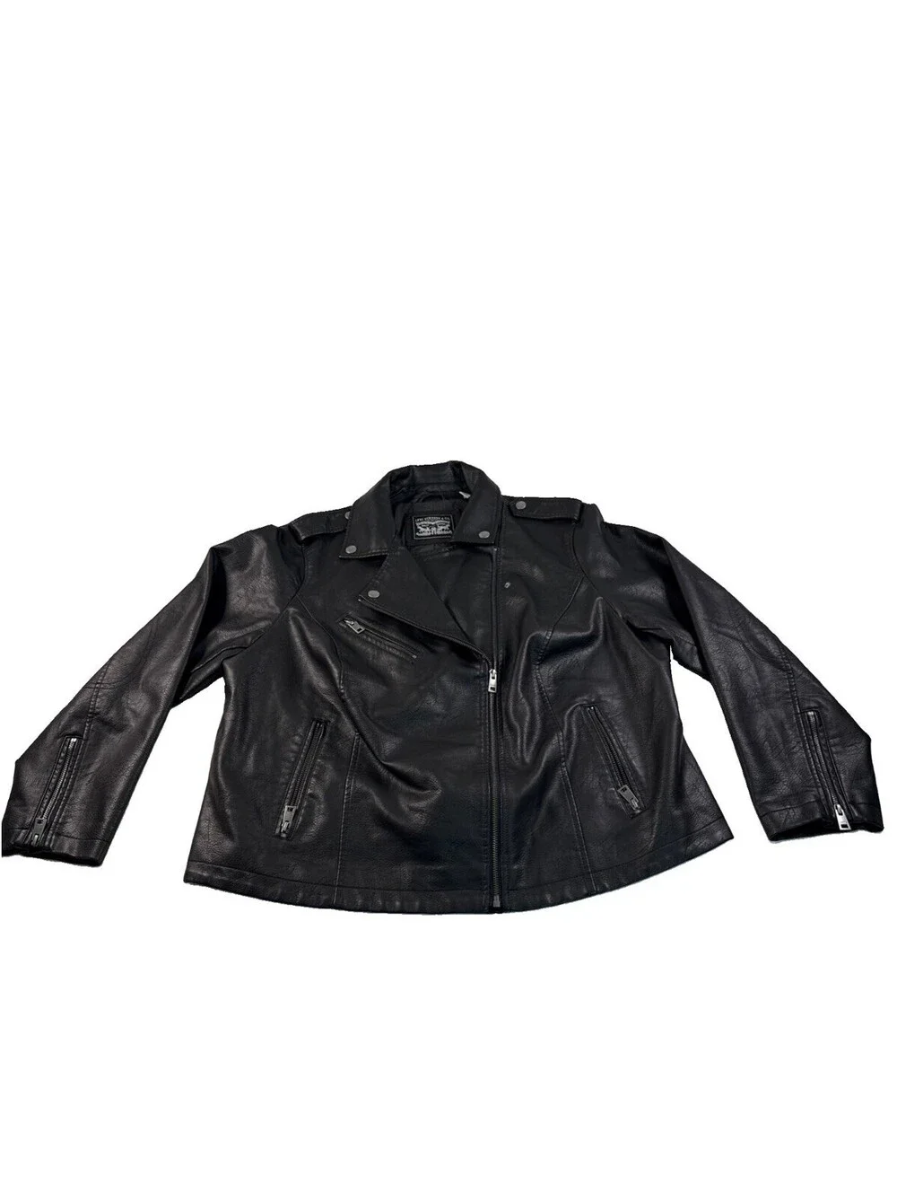 Levi Strauss Faux Leather Womens Motorcycle Jacket 2X New With Tags
